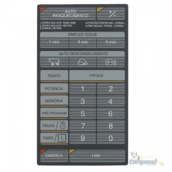 Membrana Teclado Microondas Brastemp / Samsung  Bmp28e / MW5700 Cinza